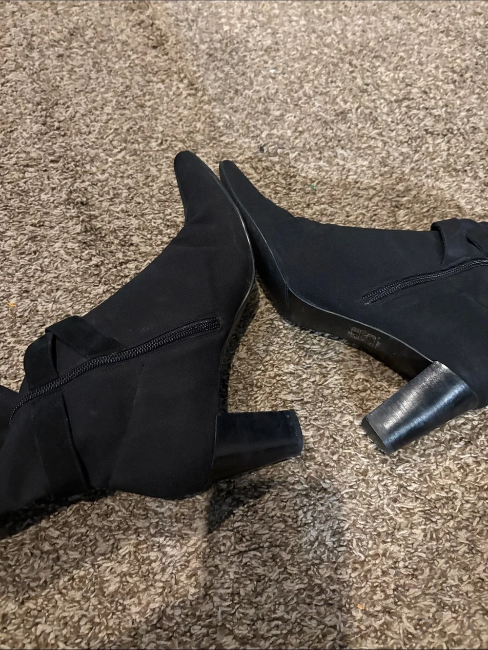 Classic Black Over-the-Knee Suede Boots
